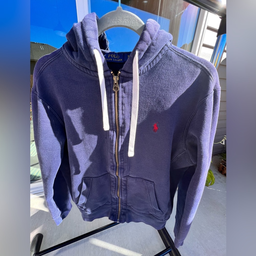 Polo hoodie zip up, 9/10 condition worn few